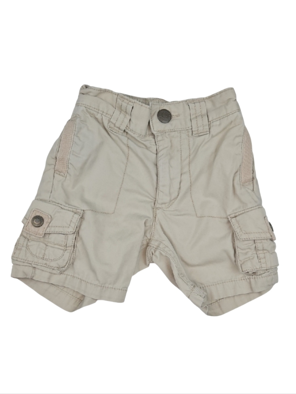 Baby 6-12 Months Tan Cargo Shorts with Pockets 6M Mos Mo Infant Casual Shorts